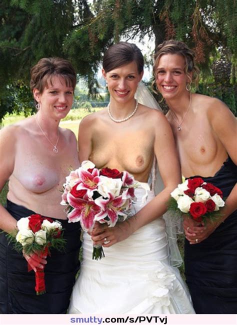 group topless wedding bride bridesmaid outdoor chooseone right