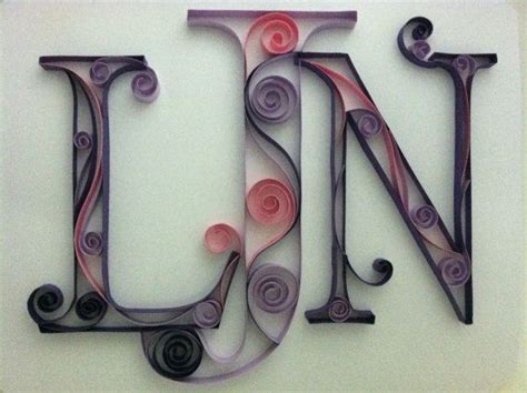 quilled monogram letter  niftylu  etsy   promo code pin