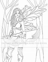 Coloring Archer Pages Fairy Steampunk Colouring Etsy Color Getdrawings sketch template