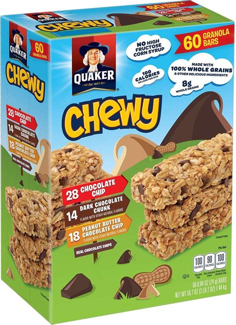 quaker chewy granola bars  count  oz amazonca grocery gourmet food