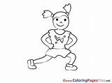 Coloring Pages Printable Sport Exercises Sheet Title Sheets sketch template
