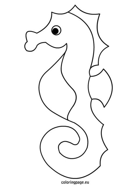 seahorse coloring pages kidsuki