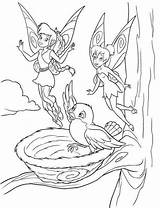 Coloring Pages Tinkerbell Friends Comments sketch template