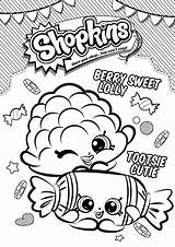 Shopkin Pages Season Coloring Lolly Berry Cutie Tootsie Sweet Shopkins sketch template