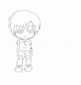 Chibi Boy Coloring Anime Lineart Base Pages Male Drawings Deviantart Template Hoodie Downloads Deviant sketch template