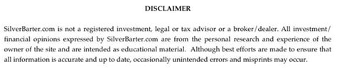 disclaimer examples      website