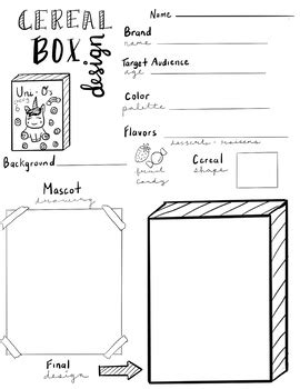 design   cereal box template