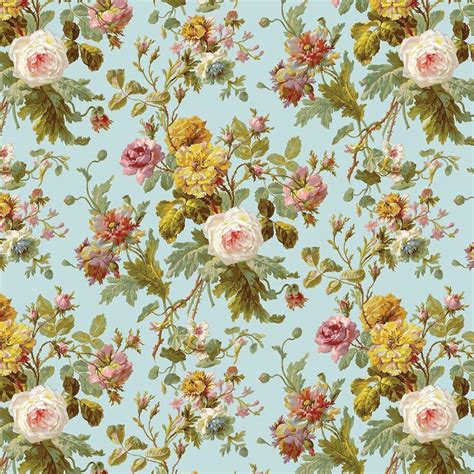 vintage flower print wallpapers top  vintage flower print backgrounds wallpaperaccess