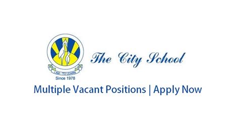 city school jobs november