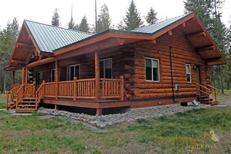 splendid log home wrap  deck      interior  plan log homes