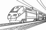 Treno Locomotive Colorare Disegno Coloriage Treni Trains Trenino Zug Colorier Ausmalbild Frecciarossa sketch template
