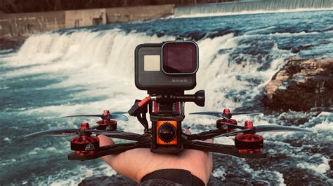 flying  drone  water falls fpv drone gopro youtube