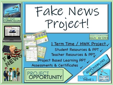 fake news newspaper project teaching resources