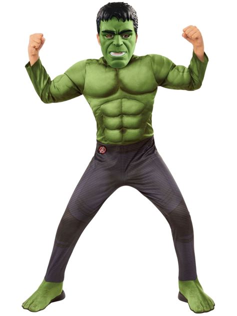 boys marvel avengers incredible hulk muscle halloween costume