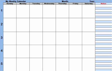 inspirational  examples  weekly calendar  times slots
