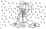 Coloring Pages Raindrop Drawn Cartoon Printable Kids sketch template