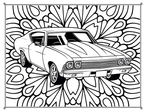 car mandala coloring pages coloring pages