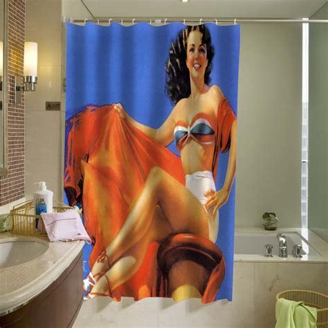 Sexy Retro Pinup Girl 027 Shower Curtain Americanteeshop