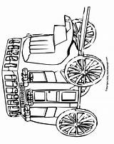 Coloring Pages Old Stagecoach West Colouring Kids Printable Adults Sheets Western Stage Town Coach Template Color Adult sketch template