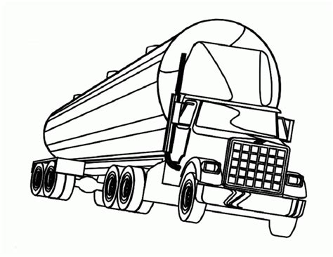 semi truck coloring page coloring home