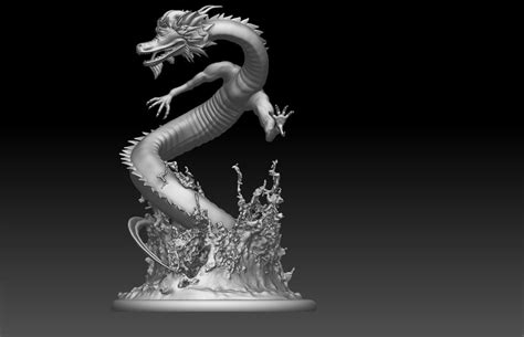 chinese dragon 3d model 3d printable cgtrader