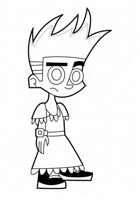 johnny test coloring pages    print