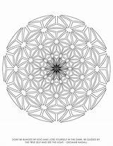Coloring Geometric Pages Geometry Sacred Mandala Patterns Choose Board Circle sketch template