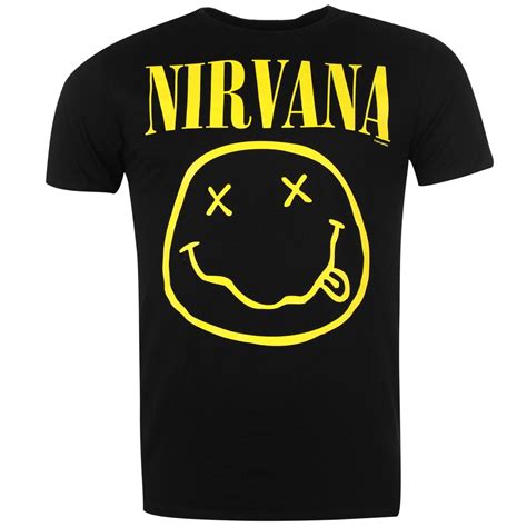 Official Band Merch Official Band Merch Nirvana T Shirt Nirvana
