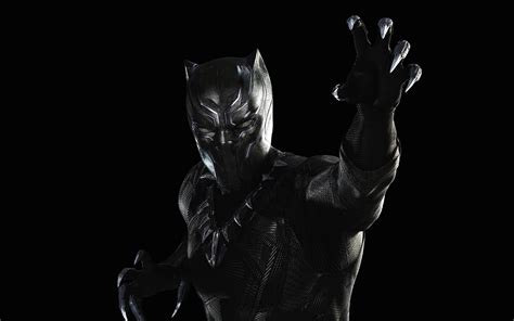 bd black panther marvel hero art illustration dark wallpaper