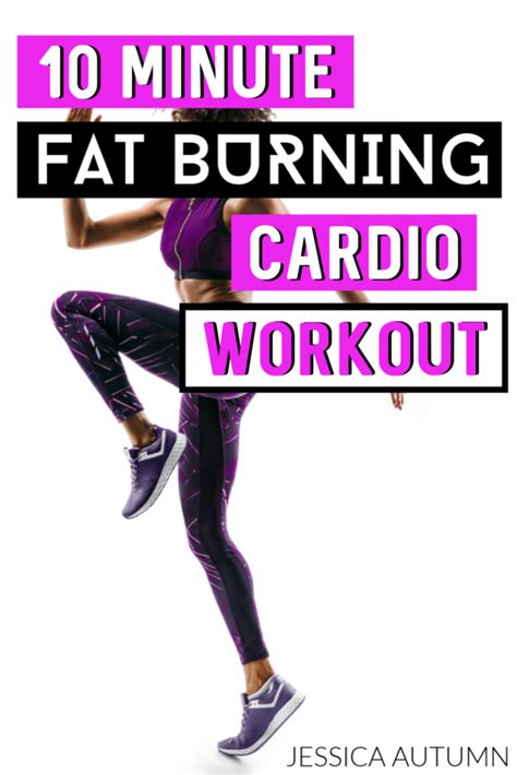 10 minute fat burning cardio workout jessica autumn