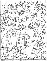 Coloring Swirl Pages Rug Swirls Patterns Colouring Paper Abstract Hooking Tree Mosaic Folk Ebay Getcolorings Karla Pattern Houses Sheets Adults sketch template