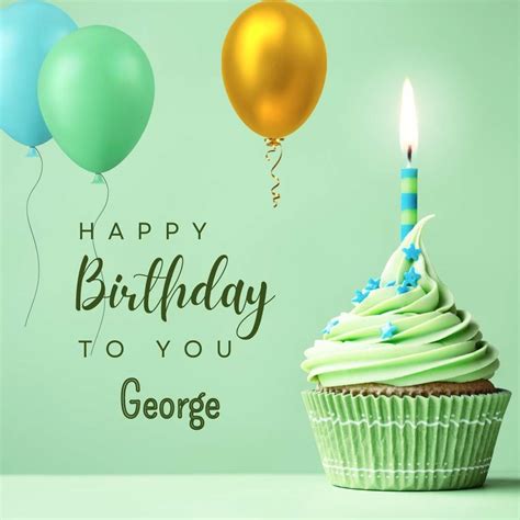 hd happy birthday george cake images  shayari