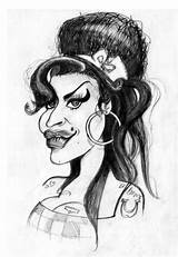 Winehouse Crayon Abj Karikatur sketch template