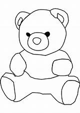 Bear Teddy Coloring Pages Printable Print Teddybear Quilting Hand Stencils Animal Handout Below Please Click sketch template