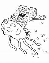 Spongebob Coloring Birthday Pages Bob Sponge Printable Jelly Kids Schwammkopf Fish sketch template