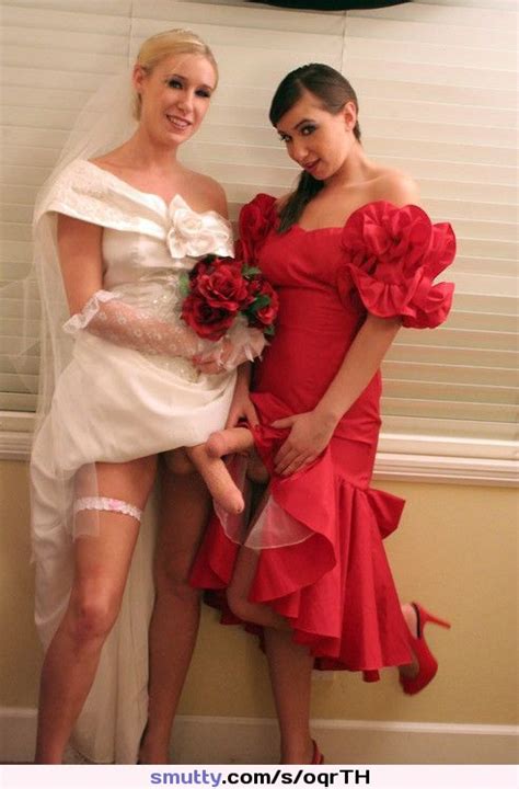 wife and bridesmaid surprise wife dress toy dildo fetish
