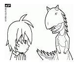 Dinosaur King Coloring Zoe Rex Max Book Carnotaurus Anime Pages sketch template
