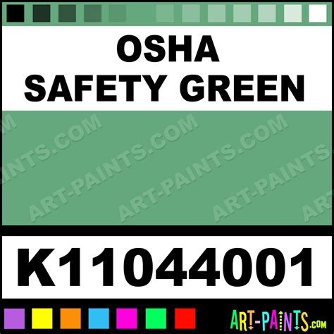 osha safety green iron guard enamel paints  osha safety