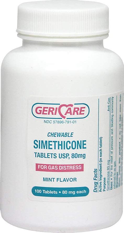 gericare simethicone tablets  gas distress adults mg bottle   walmartcom