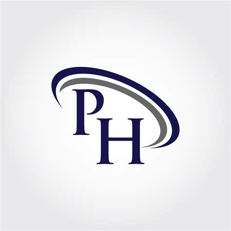 monogram ph logo design  vectorseller thehungryjpeg