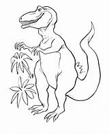 Rex Tyrannosaurus sketch template