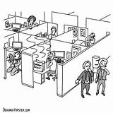 Office Cartoons Smelly Food Cartoon Cubicle Desk Drawing People Man Comics Cubicles Nearby Getdrawings Funny sketch template