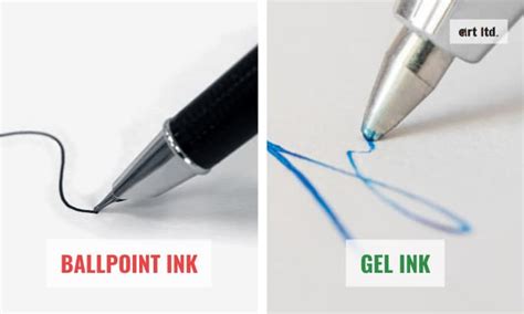 ballpoint  gel ink  ink type matters