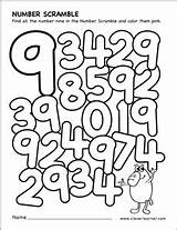 Number Scramble Worksheet Preschool Activity Coloring Numbers Cleverlearner Children Activities Del Para Tablero Seleccionar sketch template