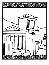 Ancient Greece Coloring Pages Kids Greek Book Print Coloringkids sketch template