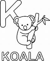 Koala Koalas sketch template