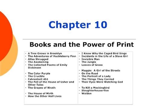 chapter  books   power  print youtube