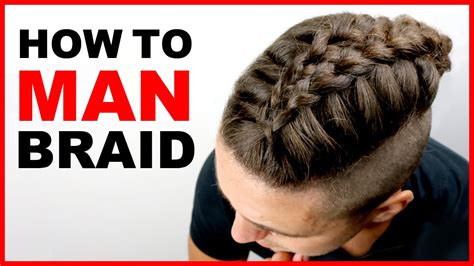 man braid tutorial mens hair styles  youtube