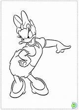 Dinokids Coloring Daisy Close Disney sketch template