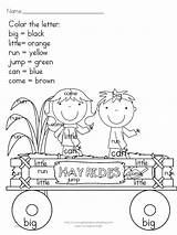Coloring Pages Fall Sight Words Printable Word Color Hidden Letter Worksheets Kids Printables Print Name Popular sketch template